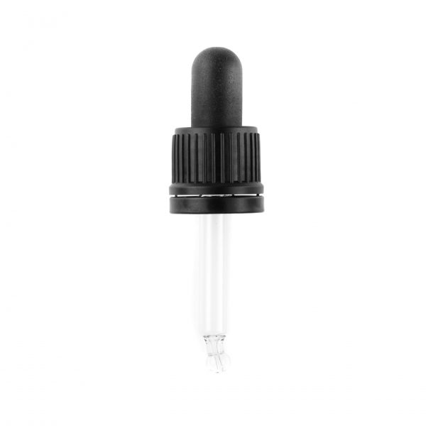 Blk Tamper Evident Hole Cap, Butyl Hard Bulb & 53mm Pipette